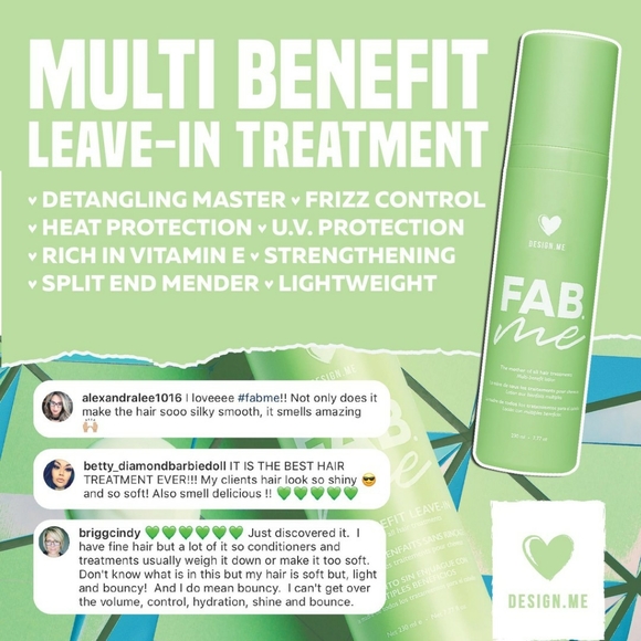 Design Me Fab Me Mult-Benifit Leave In + BONUS - Picture 2 of 10